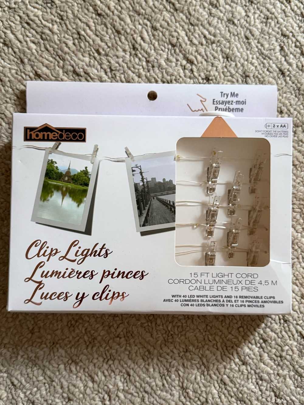 Clip Lights String with Photo Clip